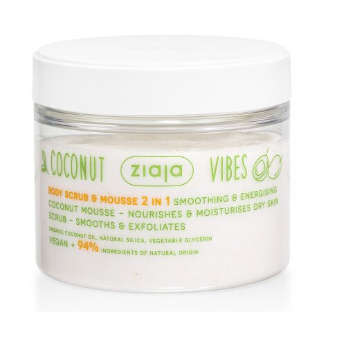 Ziaja piling za telo - Coconut & Orange Vibes Body Scrub & Mousse Cene