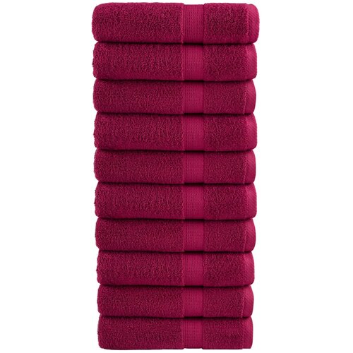 vidaXL Ručnici za tuširanje SOLUND 10 kom bordo 70 x 140 cm 600 gsm Cijene