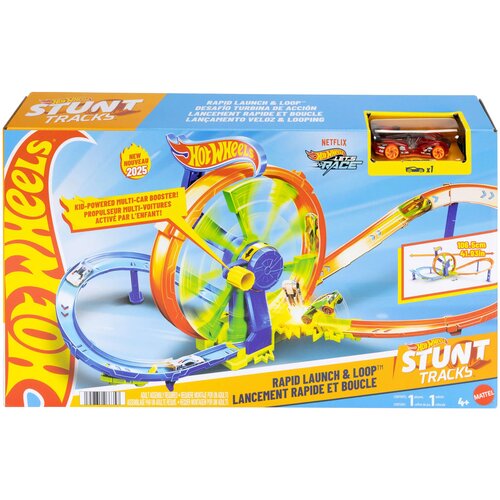 Hot_Wheels Rapid Launch & Loop Stunt Tracks - 1 k. Cene