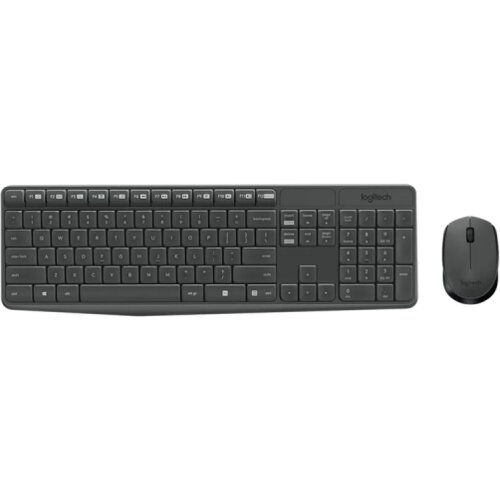 Logitech Tastatura + mi&scaron; bežično MK235, crno, US layout, 920-007931 Cijene
