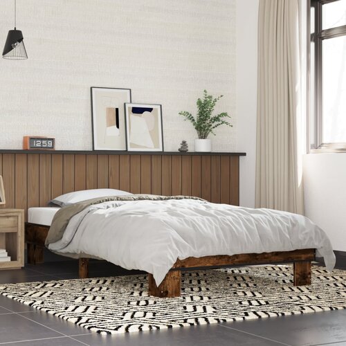 vidaXL Okvir za krevet boja hrasta 90 x 200 cm konstruirano drvo Cijene