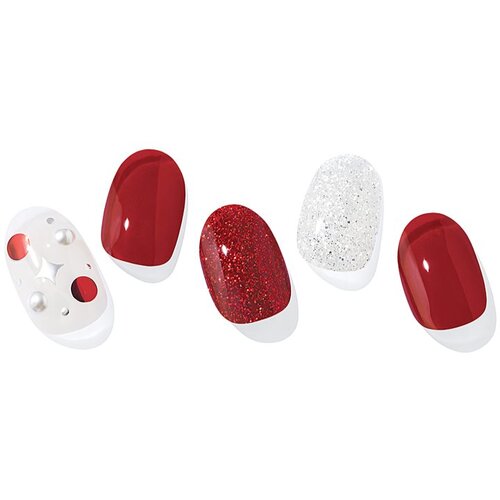 OHORA Semi Cured Gel Nail Strips N Love Actually Naljepnice za nokte nijansa NP-208 1 kom Slike
