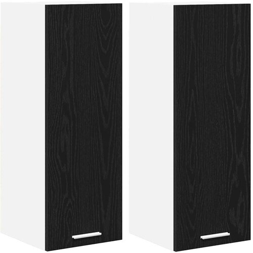 VidaXL viseći ormarić riga 2 pcs beton siva i bijela 30 x 31 x 80 cm Slike