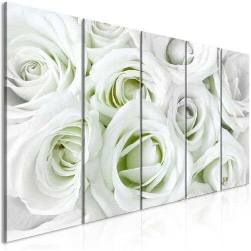  Slika - Satin Rose (5 Parts) Narrow Green 225x90 Slike