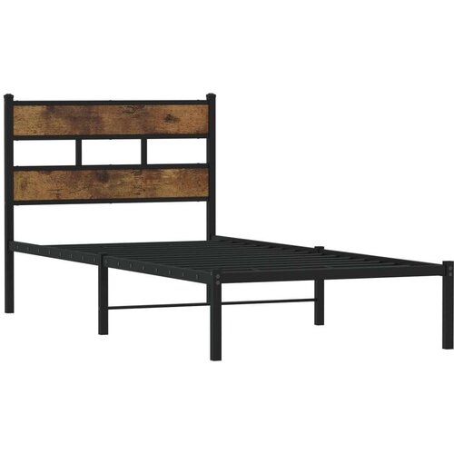VidaXL metalni okvir kreveta bez madraca boja hrasta 80x200 cm Slike