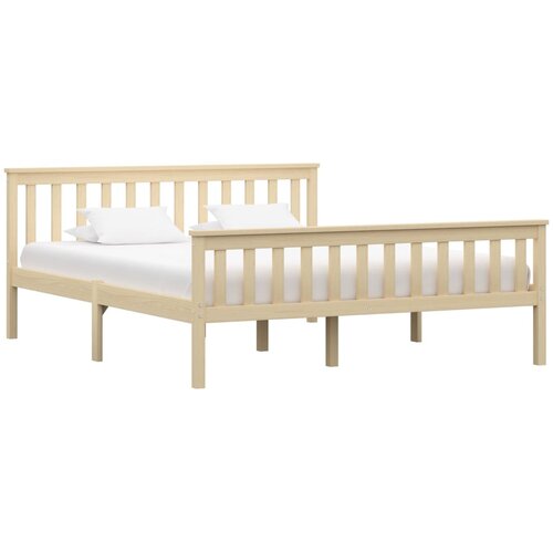  Okvir kreveta prirodna boja od masivne borovine 160 x 200 cm Cijene