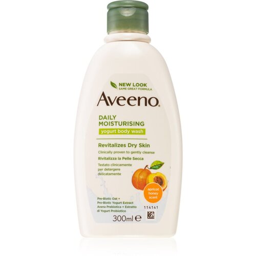 Aveeno Daily Moisturising Yoghurt body wash hranjivi gel za tu&amp;scaron;iranje Apricot &amp;amp; Yoghurt Slike