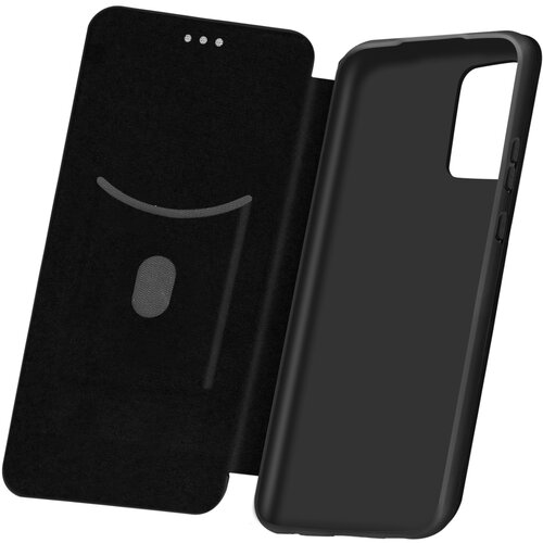 AVIZAR Karbonska preklopna torbica za Samsung Galaxy A52, A52 5G in A52s, funkcija podpore za zapestni trak - crna, (20626215) Cene