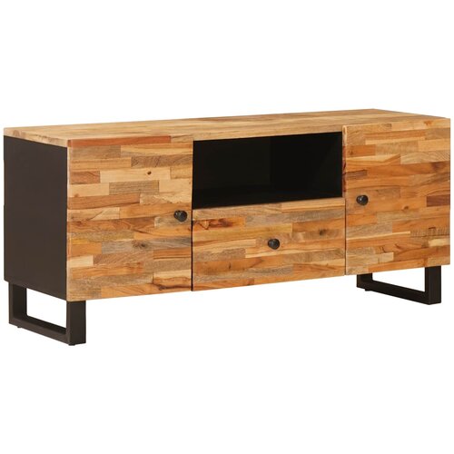 TV ormar s policom Smeđa 105 x 33 x 46 cm Čvrsto drvo manga Cene