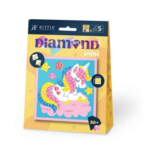 Polstrad Kitfix Mini diamond art set sleepy unicorn ( KFFP2509 ) Cene