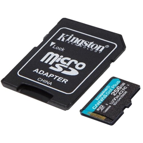 Kingston Memorijska kartica U3 V30 microSDXC 256GB Canvas Go Plus 200MB/s A2 + adapter SDCG4/256GB Cene