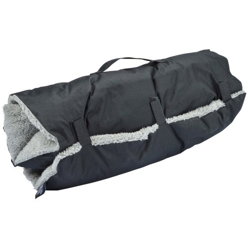 Love Story Crna deka za pse od sherpa flisa 50x80 cm &amp;ndash; Slike