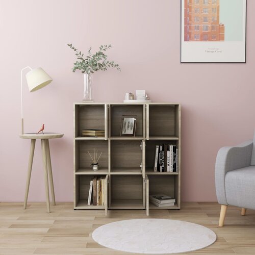  za knjige boja hrasta 90x30x90 cm od konstruiranog drva Slike