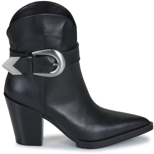 Karl Lagerfeld KOWBOY Buckle Mid Boot Crna Slike