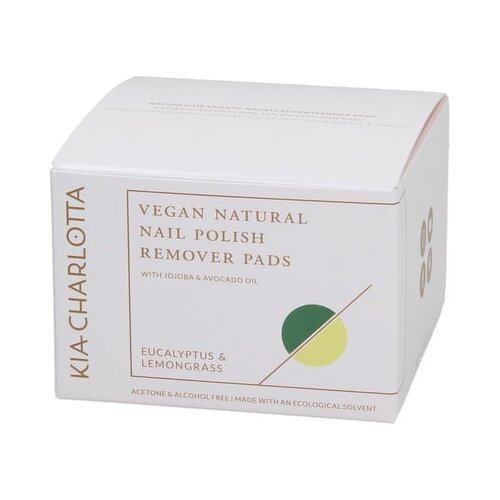Kia-Charlotta vegan natural nail polish remover pads Slike
