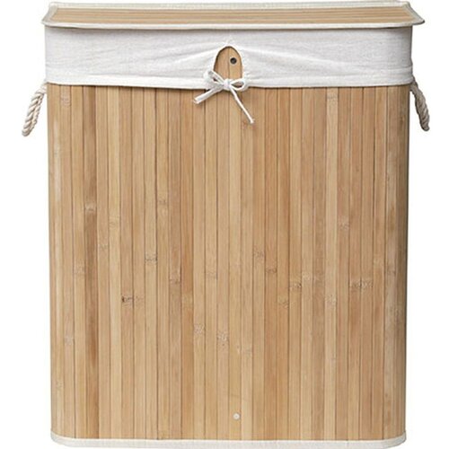 Tendance Pravougaona korpa za veš 2 pregrade 63X52X32 cm Slike