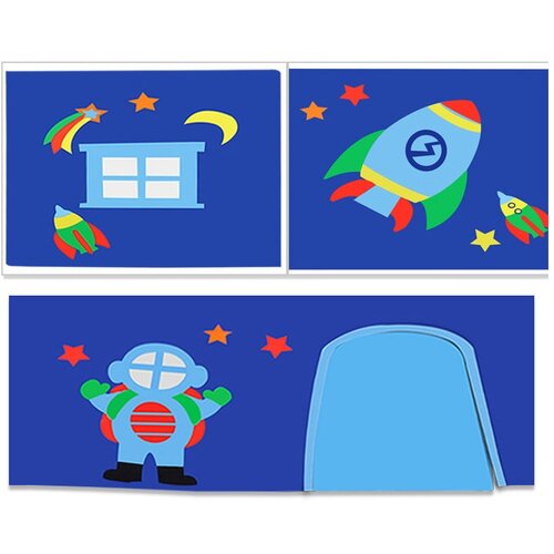 Vipack set od 3 pamučne zavjese za krevet Astro Cijene