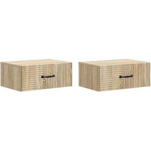  Stenski nočni omarici 2 pcs Sonoma hrast 49 x 34,5 x 20 cm, (5000209603) Cene