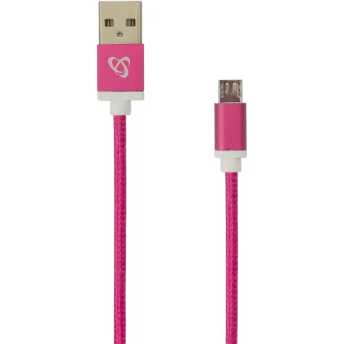 S Box KABEL USB A Muški -> MICRO USB Muški 1.5 m Roza, (08-usb-10315p)