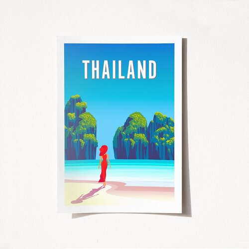 Wallity poster Thailand-2023, 29,7x42 cm Cene