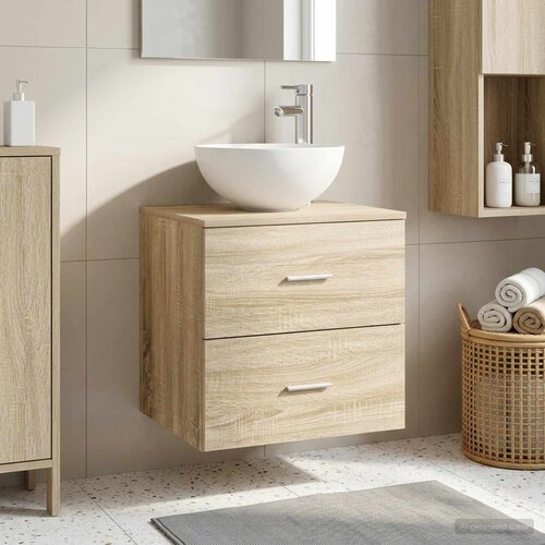  Umivaonik s policom Hrast sonoma 49,5 x 41 x 64,5 cm Cijene