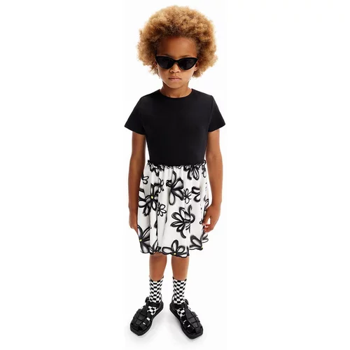 Desigual Otroška obleka črna barva
