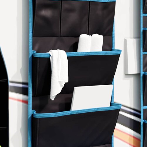  Vreća za spremanje s pohranom Crna i Plava 91 x 47,5 cm oxford Slike