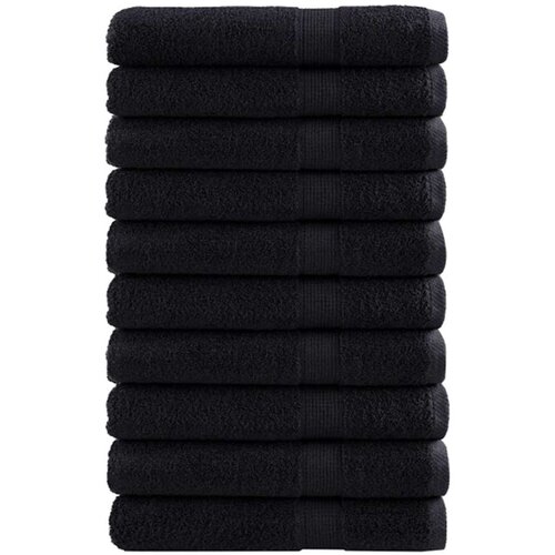  Ručnik za Goste SOLUND 25 pcs Crna 80 x 200 cm 550 gsm Slike