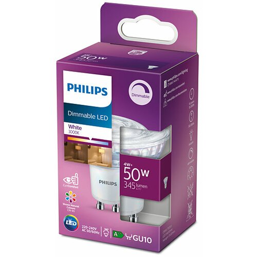 Philips led sijalica GU10 4W=50W 3000K ww dimabilna Cene