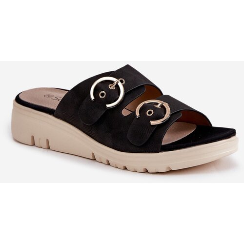 Boto Women's Platform and Wedge Sandals Black Vimarils Cene