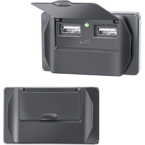 INF dvojni usb polnilec rv edition 3.1A z modro svetlobo, (21297306) Slike