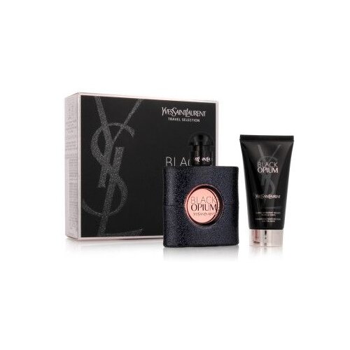 Yves Saint Laurent Poklon set za žene Black Opium EDP 50 ml + Svetlucavi hidratantni fluid 50 ml Slike