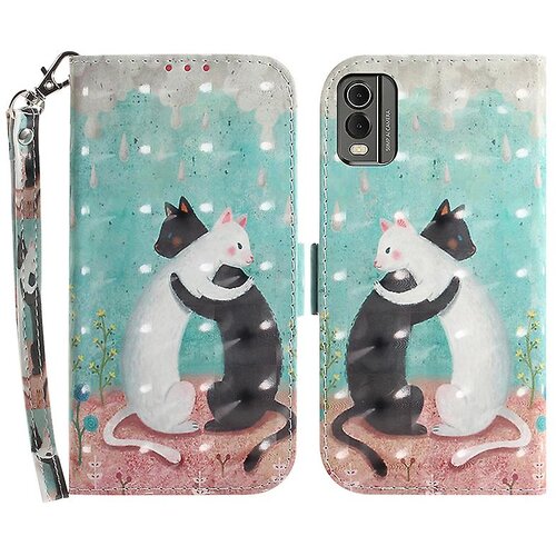 INORCO Za Nokia C32 Pattern Design Folio Cover PU usnjena torbica za telefon s stojalom in paščkom, (22033853) Cene