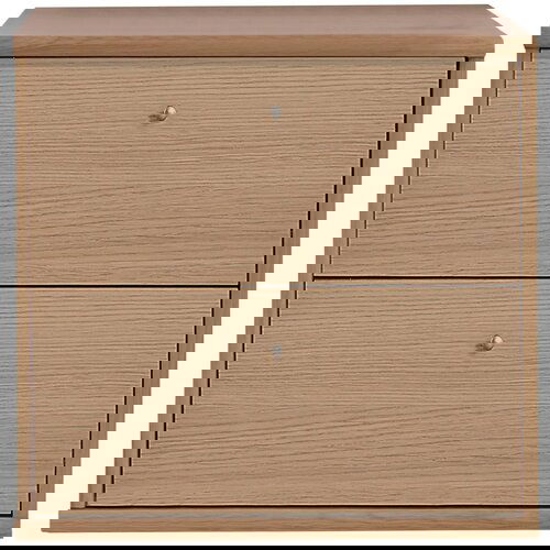 Hammel Furniture Stenska nočna omarica s policami v hrastovem dekorju Mistral - Hammel Furniture Slike