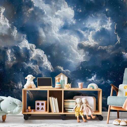  Foto tapeta - Astronomical Wonders: Clouds and Stars in Harmonious Combination 450x315 Cijene
