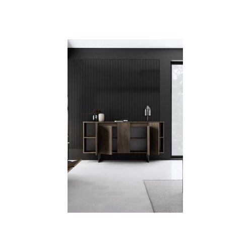 Hanah home komoda luxe walnut black Slike