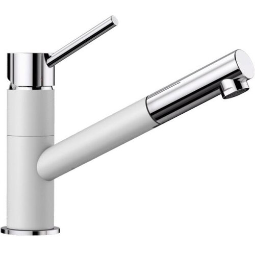 Blanco izvlečna visokotlačna enoročna kuhinjska armatura KANO-S, bela/krom 525040 Cene