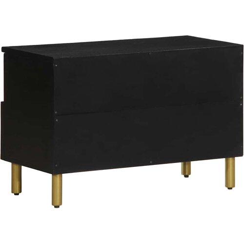  ormarić crni 70x33x46 cm od konstruiranog drva Slike