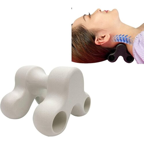 Venisymlis Cervikalna Vlečna Blazina, Japonska Trigger Point Neck Massager Tool Neck Stretcher Kiropraktična Masažna Blazina (Bela), (22060225) Cene