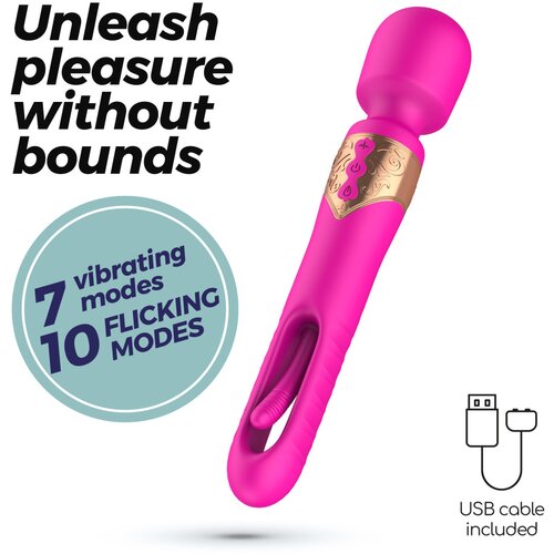 Crushious BIG BEN DUAL MASSAGER WITH FLICKER Cene