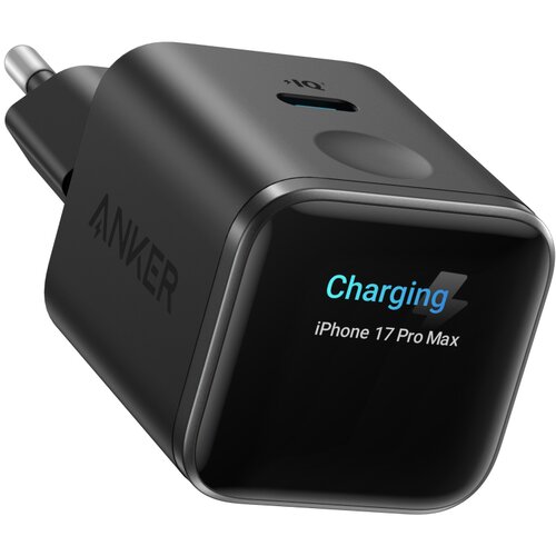 Anker Nano 45W putni zidni punjač sa ekranom, USB-C port, crni Slike