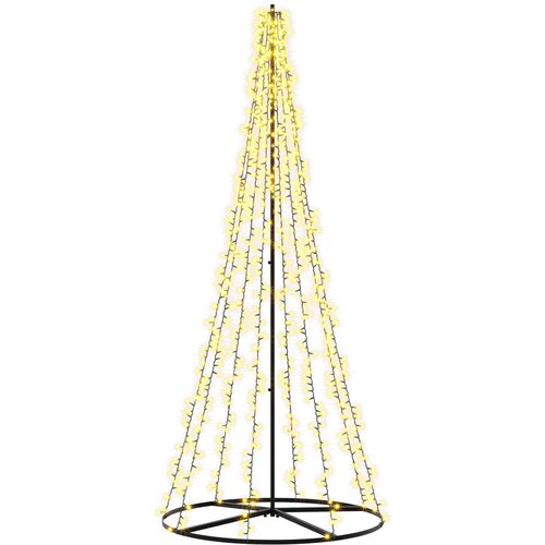  LED božićno drvce 540 LED lampica Topla bijela Čelik Slike