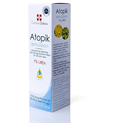 Crystal Derma Atopik emulzija 7% urea, 150ml Cene