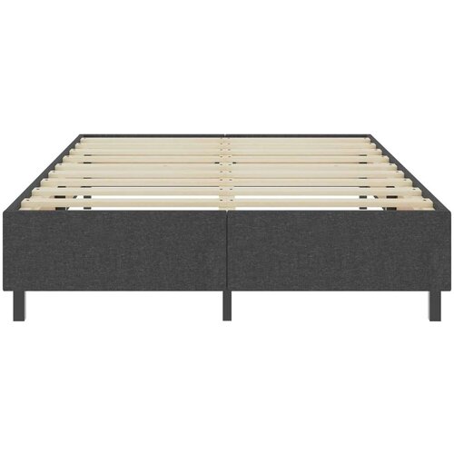 Box spring okvir za krevet od tkanine sivi 140 x 200 cm Slike