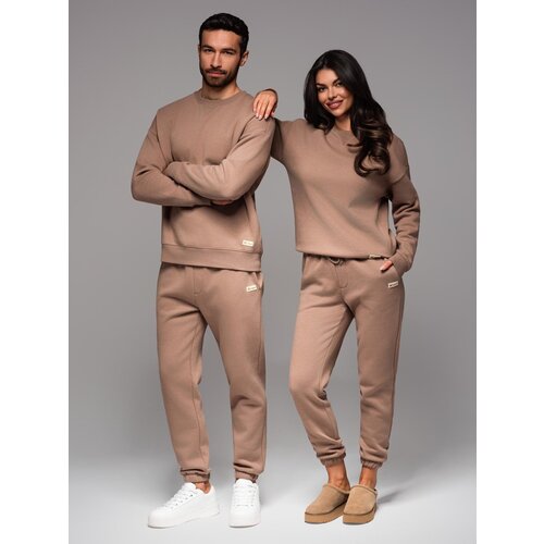 Ombre UNISEX couples tracksuit set in athleisure style with pants and sweatshirt Slike