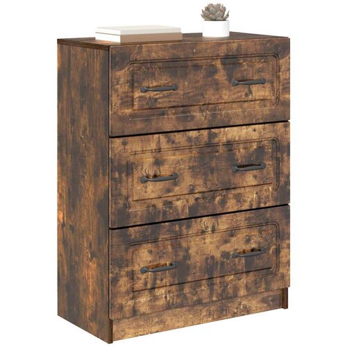  Ormar s ladicama Dimljeni hrast 66 x 34 5 x 87 cm - Dimljeni hrast Slike