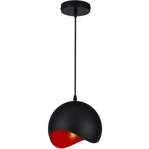 Gtv Crvena/crna viseća svjetiljka s metalnim sjenilom &amp;oslash; 20 cm Mavia &amp;ndash; Slike