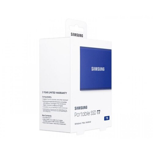 Samsung T7 USB 3.2 1TB - MU-PC1T0H/WW - plavi eksterni ssd hard disk Slike