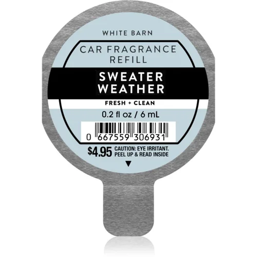 Bath & Body Works Sweater Weather miris za auto zamjensko punjenje 6 ml