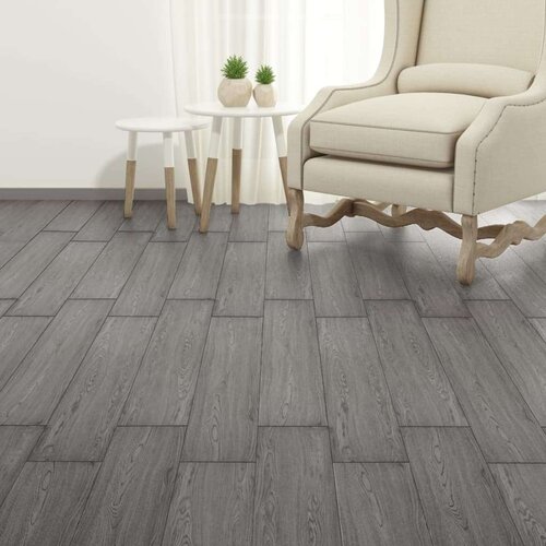 vidaXL samoljepljive podne obloge PVC 5,21 m² 2 mm tamnosive Cene